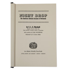 Book, Night Drop, 1962