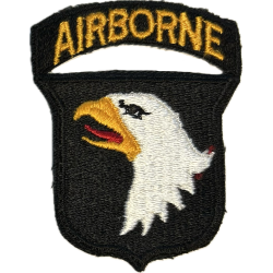 Insignia, Sleeve, Shoulder, 101st Airborne Division, Type 7, Black Back