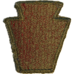 Insigne, 28th Infantry Division, bord vert, dos vert, 1943