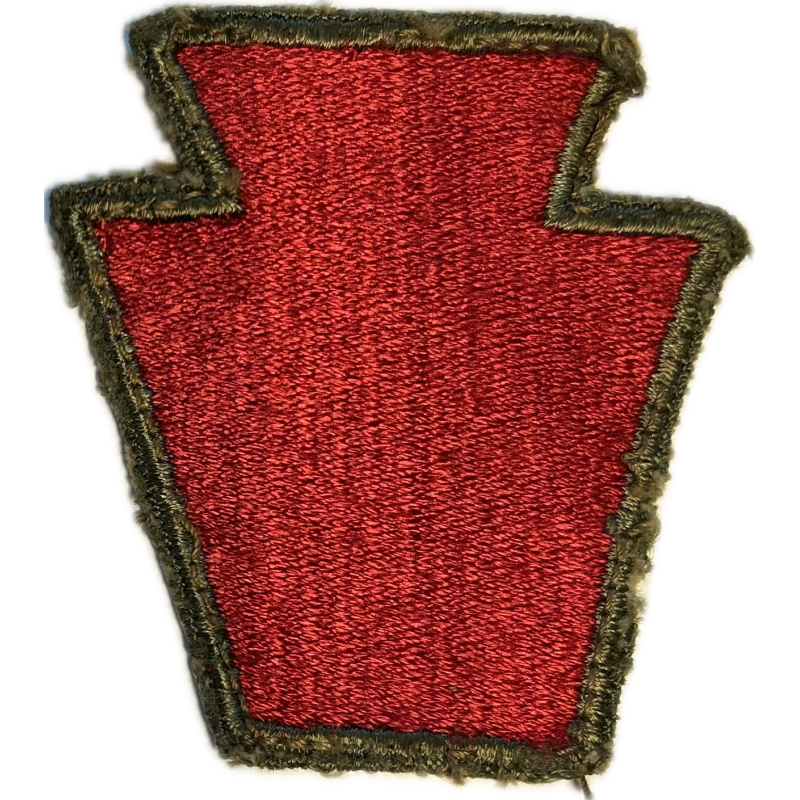 Insigne, 28th Infantry Division, bord vert, dos vert, 1943