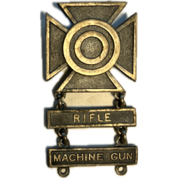 Badge, Sharpshooter, Rifle & Machine Gun, Sterling