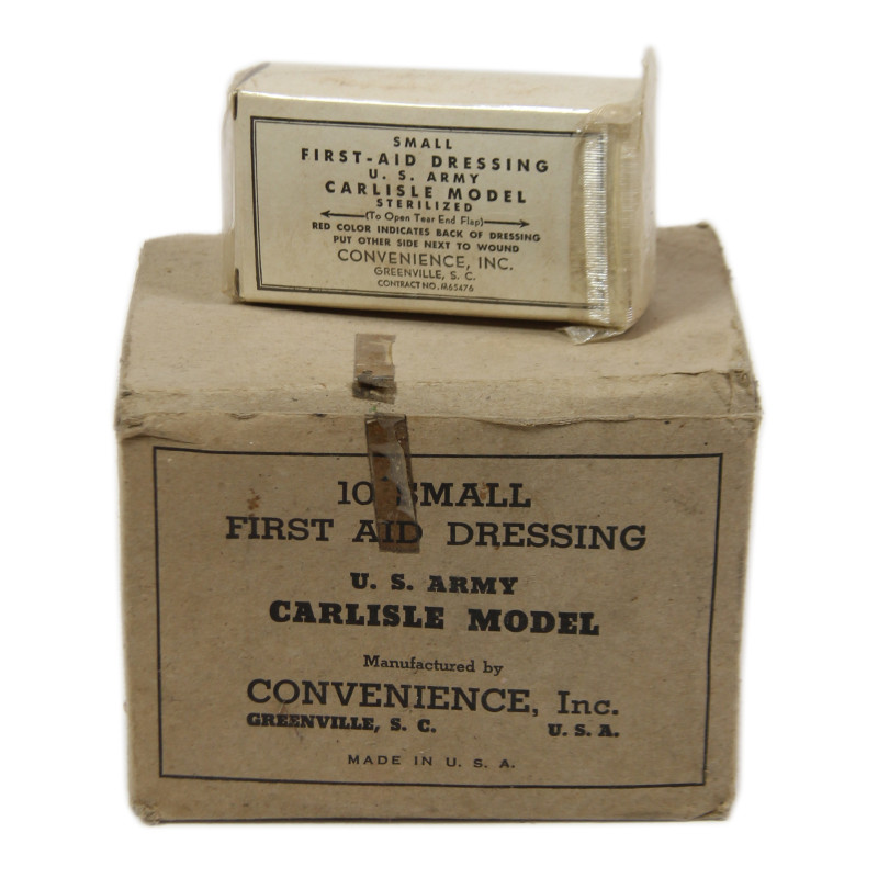 Dressing, First-Aid, Small, US Army, Carlisle Model, CONVENIENCE, Inc.