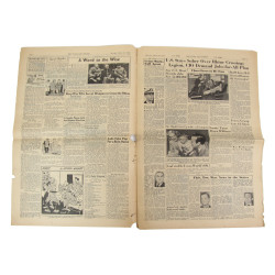 Newspaper, The Stars and Stripes, March 26, 1945, 'Yanks Gain 27 Mi. East of Rhine'