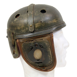 Casque de tankiste, 1st Lt. Joseph Zitnik, 66th Arm. Regt., 2nd Armored Division, DOW 5 octobre 1944, ETO