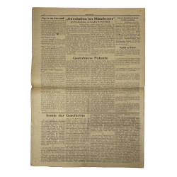 Newspaper, German, West-Front, January 9, 1941