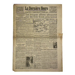 Newspaper, Belgian, La Dernière Heure, April 18, 1945