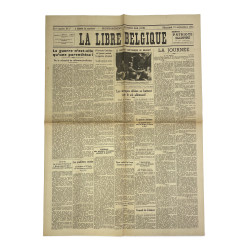 Journal belge, La Libre Belgique, 13 septembre 1944