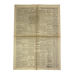 Newspaper, Belgian, La Libre Belgique, September 13, 1944