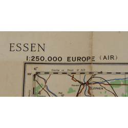 Carte, Essen, Ruhr, Allemagne, 1942