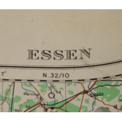 Carte, Essen, Ruhr, Allemagne, 1942