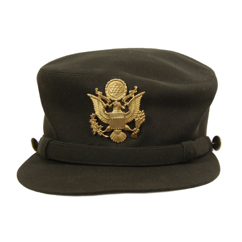 Casquette chocolat officier, Women's Army Corps, STETSON, taille 58, Lt. Dorothy Washburn