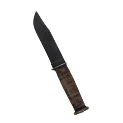 Couteau MK 1, KA-BAR, OLEAN, N.Y., avec fourreau en cuir, US Navy