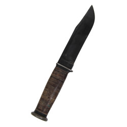 Couteau MK 1, KA-BAR, OLEAN, N.Y., avec fourreau en cuir, US Navy