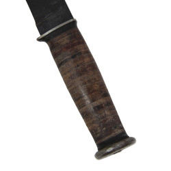 Couteau MK 1, KA-BAR, OLEAN, N.Y., avec fourreau en cuir, US Navy