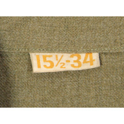 Chemise moutarde, Special, Private First Class, 2nd Infantry Division, 15 ½ x 34