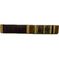 Mouting Pin, Ribbons, Purple Heart, European African Middle Eastern Campaign, 1 Arrow, 1 Star