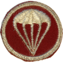 Insigne de calot parachutiste, génie / artillerie, twill