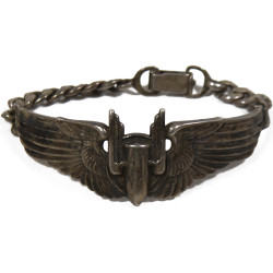 Bracelet, brevet de mitrailleur, USAAF, Sterling