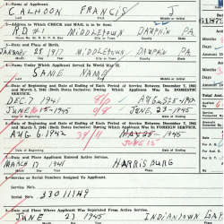 Grouping, Pfc. Francis Calhoon, Medic, 51st Medical Battalion, II Corps, ETO