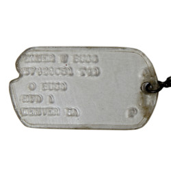 Dog Tags, Plexiglas, Pvt. Elmer Buss, CBI & PTO