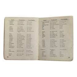 Livret, French Phrase Book, TM 30-602, 1943, Normandie