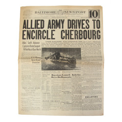 Newspaper, The Baltimore News-Post, June 8, 1944