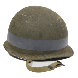 Casque M1, pattes fixes, US Navy, Naval Amphibious Unit, D-Day, Utah Beach & Omaha Beach