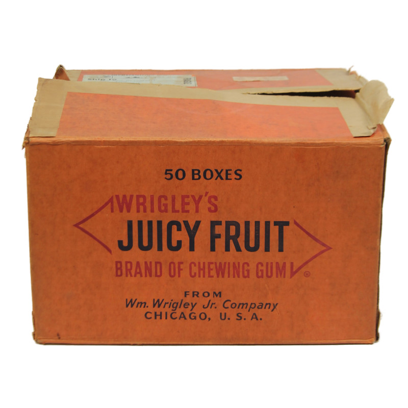 Carton, WRIGLEY'S JUICY FRUIT, Chewing Gum