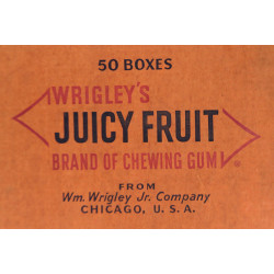 Carton, WRIGLEY'S JUICY FRUIT, Chewing Gum