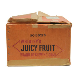 Carton, WRIGLEY'S JUICY FRUIT, Chewing Gum