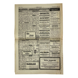 Newspaper, German, Kärntner Grenzruf, February 6, 1941