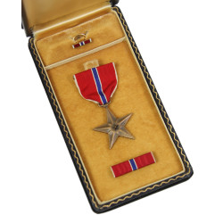 Coffret médaille, Bronze Star, S/Sgt. Demetrius Anagnostis, Co. E, 502nd PIR, 101st Airborne Division, ETO