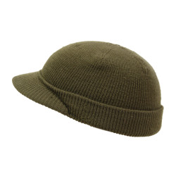 Cap, Wool Knit, 'Beanie', Jeep Cap, Medium