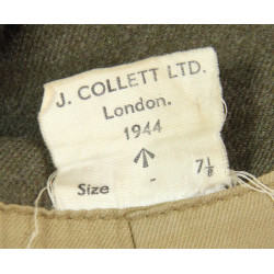 Calot troupe, Infanterie, British Made, J. COLLETT LTD. 1944, taille 57