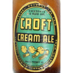 Bouteille de bière, Croft Cream Ale, The Croft Brewing Co.