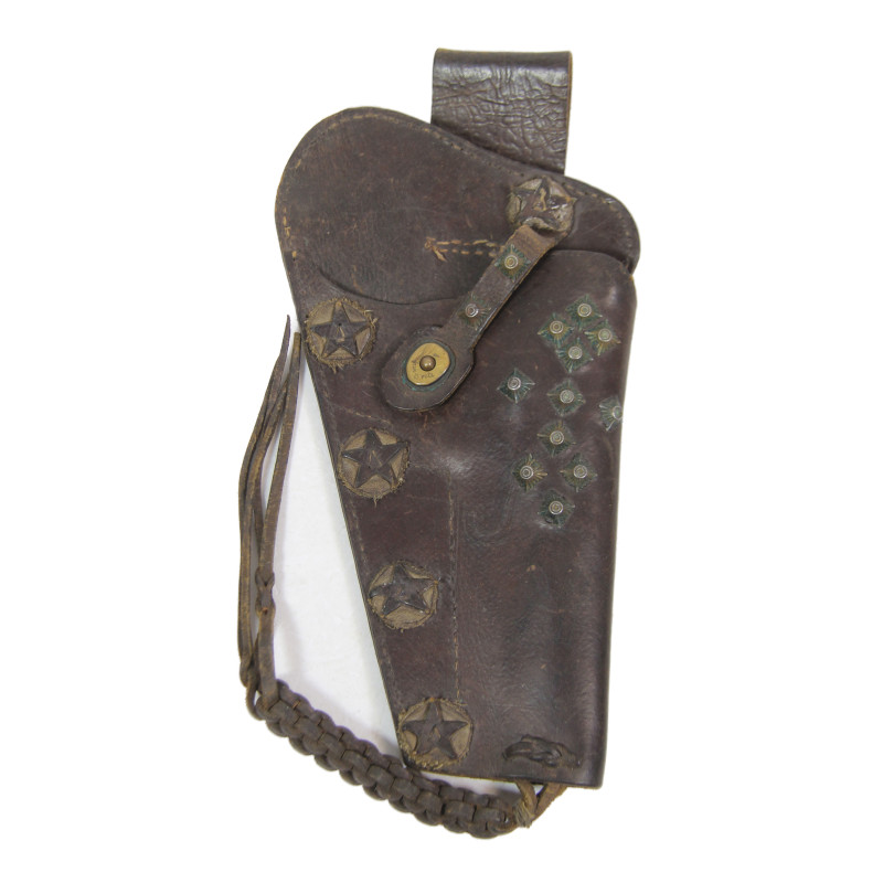 Holster ceinturon Colt .45, fabrication artisanale