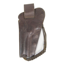 Holster ceinturon Colt .45, fabrication artisanale