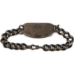 Bracelet, Chain, US Army, Parachutist, Sterling, USO Champion 1943, Pfc. Stanley Tobola