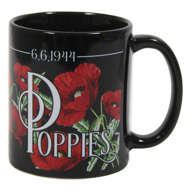 Mug Poppies, black