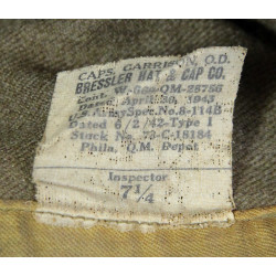 Cap, Garrison, Corps of Engineers, 1943, Size 7 ¼, Laundry Number