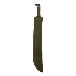 Machette M-1942, chattertonée, avec fourreau en toile, Sgt. Earl Burgess