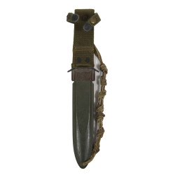 Knife, Trench, USM3, UTICA on Guard, Modified, Plexiglas Grips, with USM8 Scabbard, 1st Type