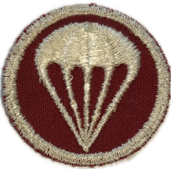 Insigne de calot parachutiste, génie / artillerie, twill