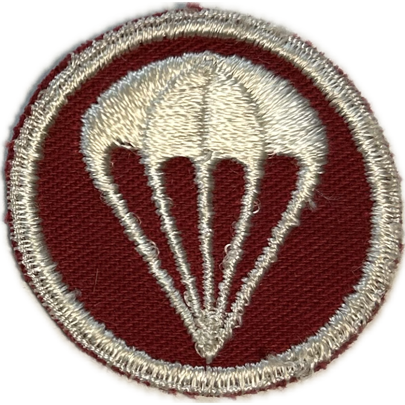 Insigne de calot parachutiste, génie / artillerie, twill