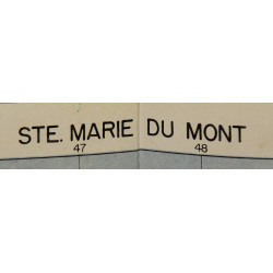 Carte alliée, SAINTE-MARIE-DU-MONT (Utah Beach), 4th Infantry Division, 101st Airborne, D-Day