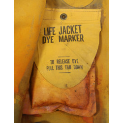 Vest, Life Preserver, Mae West, Type AN6519-1, USAAF, 1945,  with Dye Marker