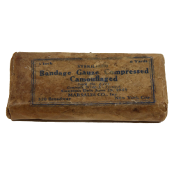 Pansement, Plain Gauze Band. Compr. Steri., No. N140S, Marsales Co. Inc. 1943, US Navy corpsman