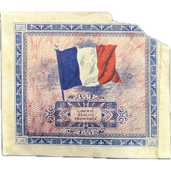 Billet d'invasion, 2 francs, 1944