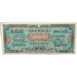 Banknote, Invasion Money, 1000 Francs, 1944, 2nd Issue