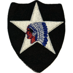 Insigne, 2nd Infantry Division, précoce, feutre